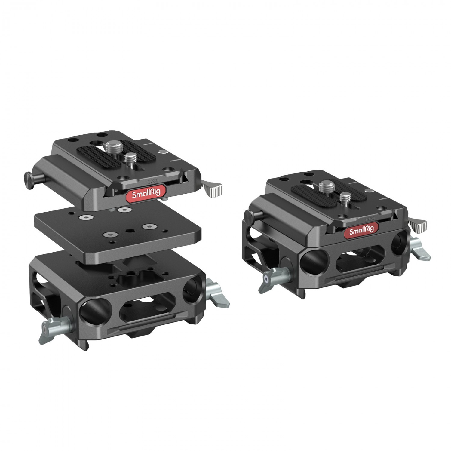 3067-c-6.jpg SmallRig Lightweight Baseplate with Dual 15mm Rod Clamp (magnesium alloy version) 3067 – Image 1