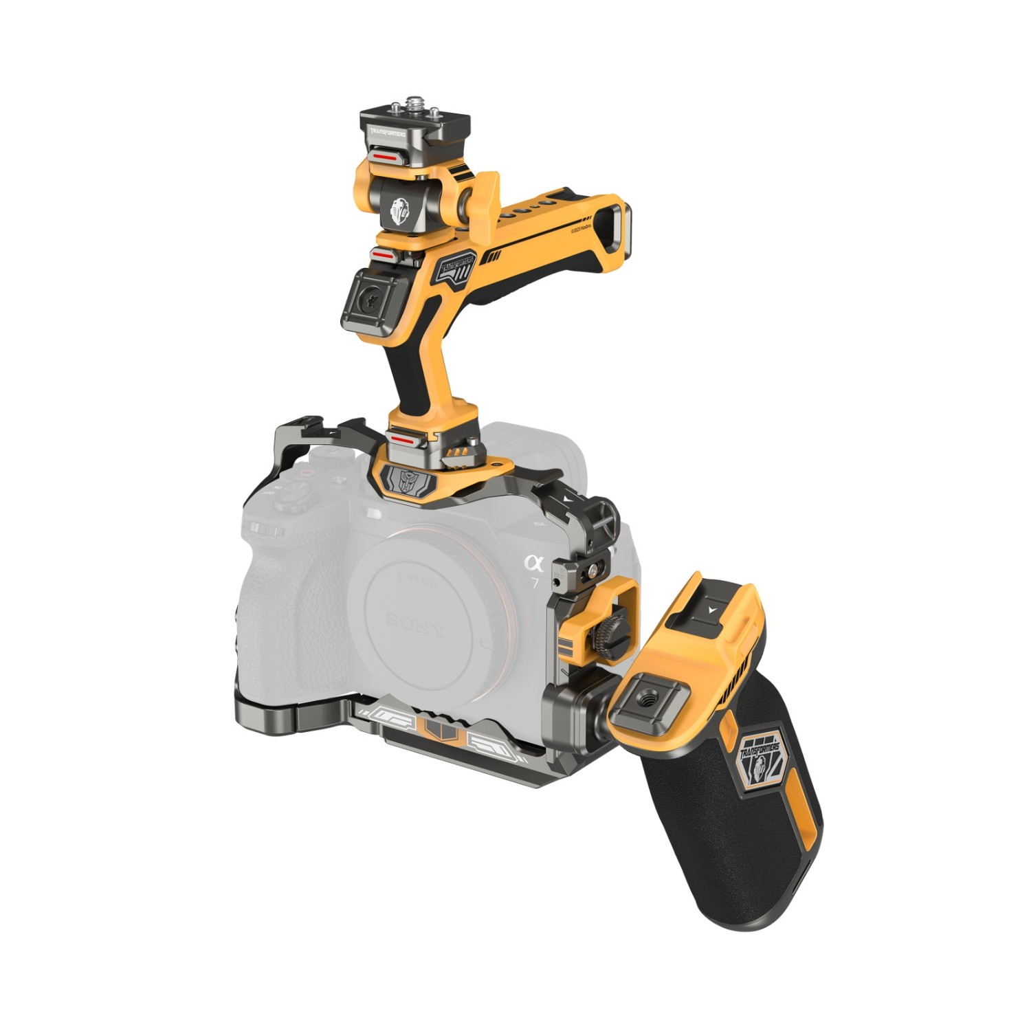 SmallRig „HawkLock“ Quick Release Cage Kit for Sony Alpha 7R V / Alpha 7 IV / Alpha 7S III 5518 (BumbleBee Edition)