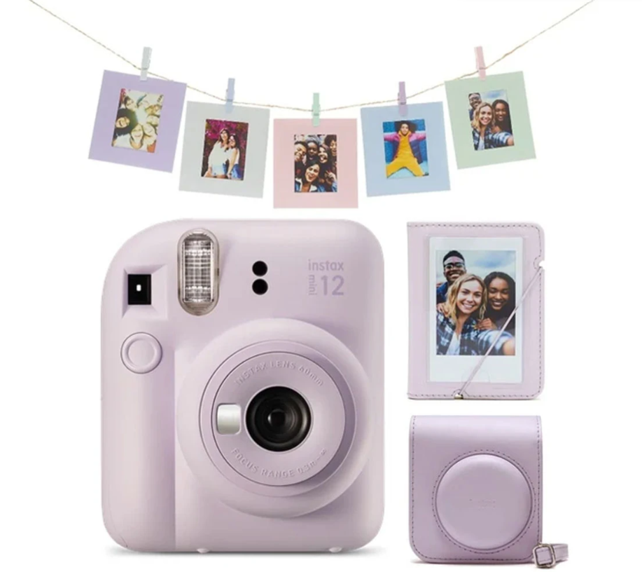 Fujifilm INSTAX MINI 12 MEGA PACK LILAC PURPLE + INSTAX MINI EU 2 GLOSSY(10X2/PK)