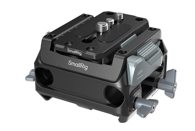 SmallRig Manfrotto-Type Mount Plate Kit with 15mm Dual Rod Clamp 5366