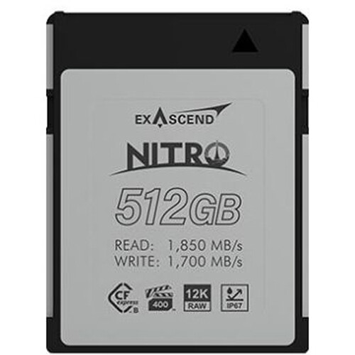 Exascend 512GB Nitro CFexpress VPG400 Type B Memory Card