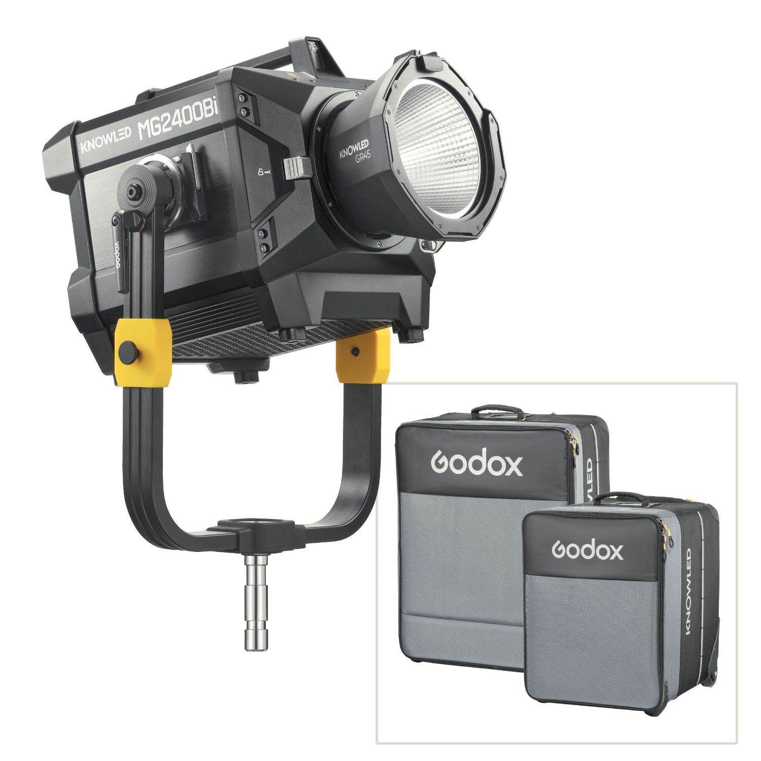 gd-mg2400bi-k1-godox-knowled-mg2400bi-2400w-cine-led-light-kit-01-a3c98852-ba37-4491-9645-bb0b8c2ca3e8.jpg Godox Knowled Bi-color LED light with soft bag and 45° reflector MG2400BI SE K1 SB – Image 1