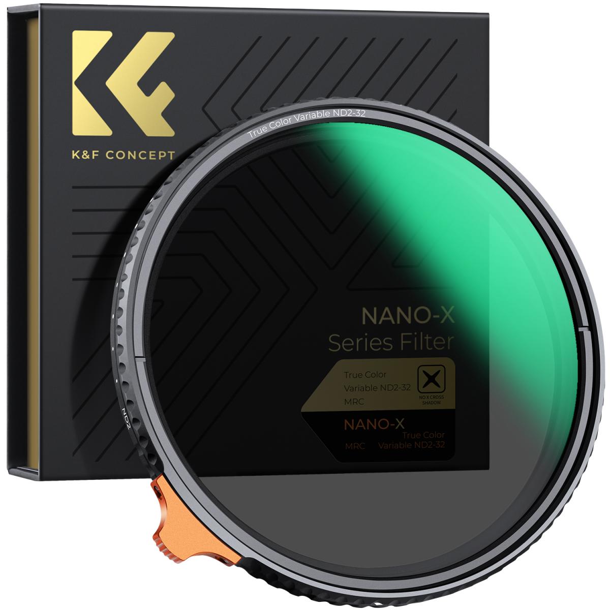 K&F Concept 72mm Variable ND Filter True Color ND2-ND32