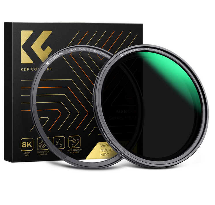 K&F 82MM NANO-X-Magnetic Variable ND8-128 filter